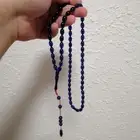 سبحة كهرمان لون نيلي (جديدة).