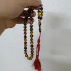 سبحة كهرمان ملونة الوان احجار كريمة فاخرة (جديدة).