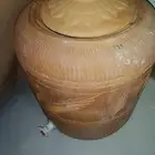 ترمس جالون وعاء ماء وعصير فخار على السوم