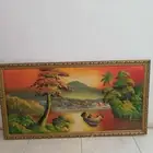 لوحات كبيره رسم يدوي زيتي