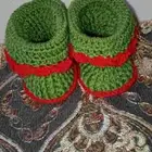 حذاء اطفال صوف شغل حسب لون لمطلوب