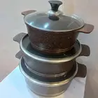 قدور جرانيت ثلاث حبات
