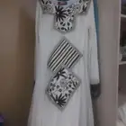 جلابيه بيضاء ناعمه بقصه فرنسيه