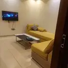 شقة مفروشة عزاب فاخرة غرفة نوم و صالة حي طيبة شمال جدة