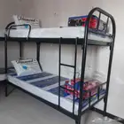 سرير حديد دورين مراتب بطانيه مخده شراشف جديد