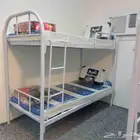 سرير حديد دورين دور واحد بطانيه مراتب مخده