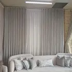 تفصيل ستائر ويفي-شيفون-لينين-بلاك اوت عازل للشمس  مع التركيب