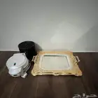 آلة الوافل و صينيتين