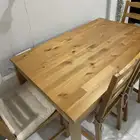 طقم طاولة طعام مع 4 كراسي من إيكيا