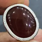 خاتم عقيق يماني كرزي ملكي