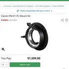 ماونت سينمائي Pl لكاميرات كانون c300 mark ii c500 Mark ii