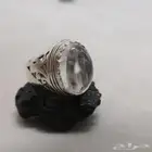 خاتم بحجر الدر الشفاف