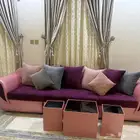 كنب ثلاث قطع بطاولات