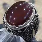 عقيق يماني كرزي دموي فاخر