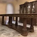 طاولة طعام خشب vintage 12 شخص