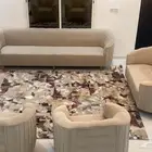 كنب شبه جديد لون بيج