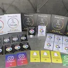 بطاقة تقييم قوقل ماب وسناب شات وإنستقرام