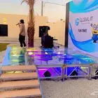 شاشات عرض. مسرح. خشب. مسرح قزاز. سماعات دي جي