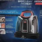 مكنسة بيسيل المحمولة لون الأحمر معها 5 رؤوس للتنظيف جديدة