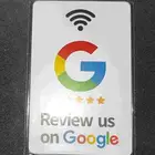 بطاقة تقييم غوغل ماب للمطاعم والمحلات. تعمل بتقنية NFC