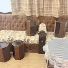 كنب للبيع جديد مرا تفصيل رائع مع طاولات الخدمه