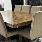 طاولة طعام خشب ماليزي اصلي (8 أشخاص)