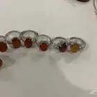 خواتم نسائية فضة عيار 925 والفص عقيق يماني