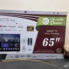 شاشة 65 بوصه استخدام نظيف وكل الاغراض معاها
