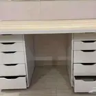 مكتب ابيض 140x60 سم