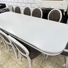 Home centre used table with 10 chairs