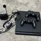 سوني4 مع سماعه نظيف