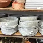 صحون حجر وفخار