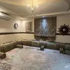 اثاث للبيع مساند ظهر وستاره ونجفة بسعر مميز