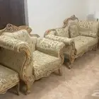 كنب تسع اشخاص مع طاولات تقديم