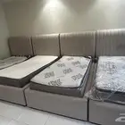 عدد 4 اسرة شبه جديده ونوعية ممتازه لايوجد فيها ملاحظات