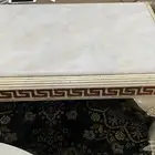 طاولتين خشب مع رخام