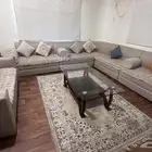 كنب غرفة جلوس وطاوله تقديم ستارتين