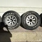 4 جنوط جي تي 6 صواميل وكفرات دنلوب 16 نص عمر على السوم