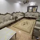 للبيع كنب ملكي خشب مصري جودة عالية شبة جديد