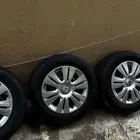 طقم كفرات وجنوط وطيس جديده للبيع مقاس 16 نيسان سنترا