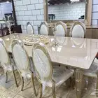 Luxury Dining Table Set   10 Chairs   Buffet   Mirror