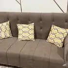 كنبة غرفة مع فرشه و ثلاجه