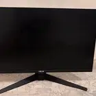 شاشة اسوس vg27مكسوره مع كامل ملحقاتها وكرتونها