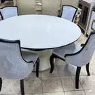 Luxury Dining Set   Marble Top Table