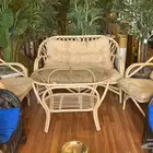 كراسي خيزران خارجية   طقم خيزران حدائق