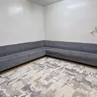 كنب رصاصي حرف L