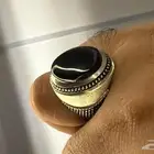 خاتم جزع اسود صياغه أمين vip
