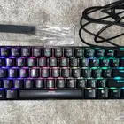 كيبورد ميكانيكي RK61 إضاءة RGB حجم 60 سلكي سويتش بني