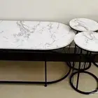 طاوله كبيره وثلاث صغار خدمه
