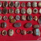 خواتم احجار طبيعيه فضه جمله